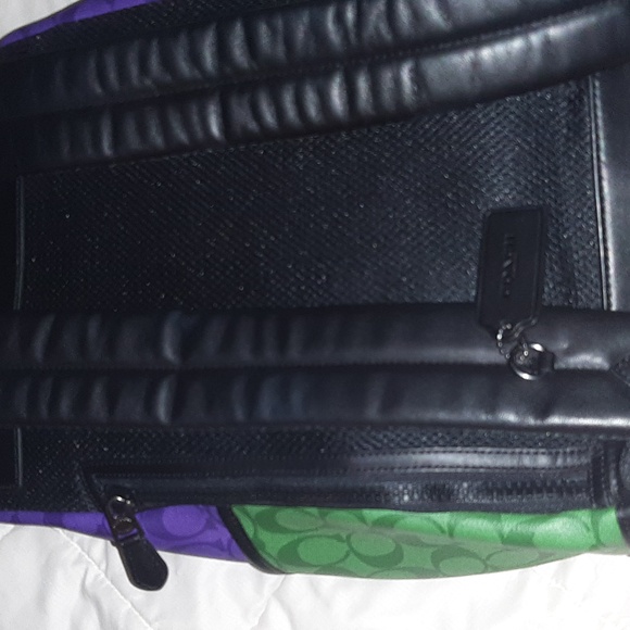 Coach Track Backpack in Signature Colorblock #C9837 - Picture 12 of 15